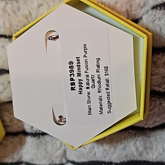 Purple quartz earrings. Happy mindset. - Picture 2 of 2